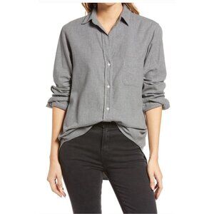 Women Grayson  The hero button up Gray blouse